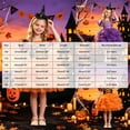 thumbnail image 5 of Mnyotv Halloween Outfits Girls Short Sleeve Mesh Dress with Witch Hats and Pumpkin Buckets Party Clothes Size 2-3Y, 5 of 7