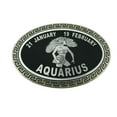 thumbnail image 1 of New Aquarius Zodiac Sign with Bottle Opener in the back of the Belt Buckle Birthday Astrology, 1 of 2