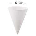 thumbnail image 2 of Vasos de cono de papel blanco, vasos de cono de nieve, vasos de papel cónicos a prueba de fugas recubiertos para hielo raspado, agua 200p, 2 of 5