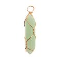 thumbnail image 1 of Pendentif en Cristal de Quartz Naturel Enroulé de Fil Quartz Healingchakra Vert, 1 of 2