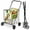 Black, variant on IRONMAX Grocery Shopping Cart, Foldable Heavy Duty Utility Cart w/Large Wheels for Easy Installation and Removal, Lightweight Trolley Cart for Grocery Laundry Luggage
