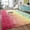 Rainbow Pink, variant on Luxury Fluffy Kids Rugs for Living Room Bedroom, 4x6 Feet Shaggy Rainbow Pink Area Rug for Girls Boys, Upgrade Plush Non-Slip and Washable Colorful Fuzzy Carpet for Dorm Nursery Decor