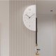 thumbnail image 3 of Reloj de pared de doble cara montado en la pared Reloj de pared decorativo moderno con pilas y péndulo, 3 of 7
