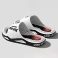 thumbnail image 3 of Rokment Women's Men's Acupressure Massage Slippers for Plantar Fasciitis Neuropathy Non-Slip Bathroom Shower Water Bath Sandals Stress Relief White Size 7, 3 of 5