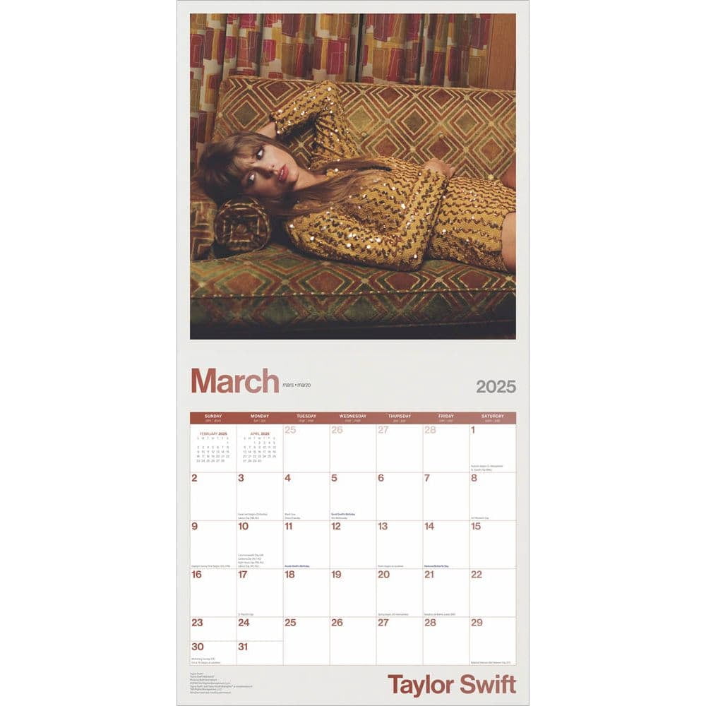 BrownTrout, Taylor Swift 16 Month 2025 Wall Calendar