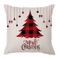 thumbnail image 2 of Pillow Covers 18 x 18 Inches Set of 4 - Xmas Series Cushion Cover Case Pillow Custom Zippered Square Pillowcase(L), 2 of 5