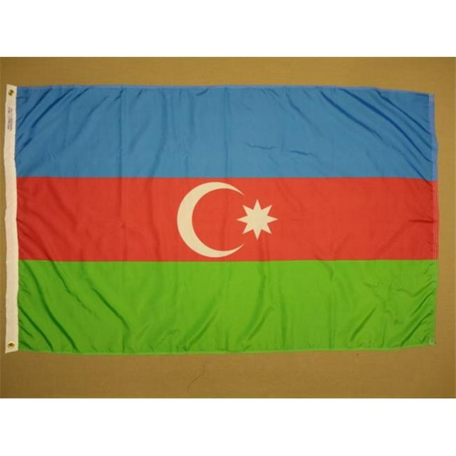 Annin Flagmakers 973706 Drapeau de l'Azerbaïdjan Nyl-Glo 2 Pi X 3 Pi