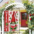thumbnail image 6 of Welcome Summer Watermelon Gnome Large Decorative House Flag, Popsicle Daisy Flower Yard Garden Outside Decor, Seasonal Burlap Outdoor Home Decoration Double Sided 28 x 40, 6 of 6