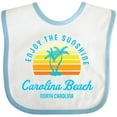 thumbnail image 3 of Inktastic Summer Enjoy the Sunshine Carolina Beach North Carolina Blue Boys or Girls Baby Bib, 3 of 4