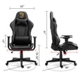 thumbnail image 5 of Gaming Chair with Zodiac Star Sign, Virgo Astrology Logo Ergonomic Computer Chair with Headrest Lumbar Support Recliner Height Adjustable Swivel Office Desk Chair, Constellation, 5 of 7