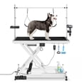 thumbnail image 4 of YIYADO Upgraded Electric Pet Grooming Table, 110V/220V Professional Heavy Duty Grooming Table, Height Adjustable 10–36 Inch, with Double Arms & Double Loops, White, 4 of 6