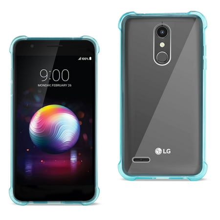 Lg K30 Clear Bumper Case With Air Cushion Protection In Clear Navy
