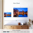 thumbnail image 4 of Elephant Stock Nuremberg Glow Wall Art - Horizontal Canvas Wall Art - Living Room Wall Decor - Places Canvas - Blue And Orange Decor - 12" x 8", 4 of 8