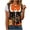 Orange, variant on CFXNMZGR Summer Halloween Costume Womens Halloween Short Sleeve Crew Neck Shirts Fall Halloween Funny Skull Graphic Length Sleeve Top Spooky Season Tees (Khaki,M)