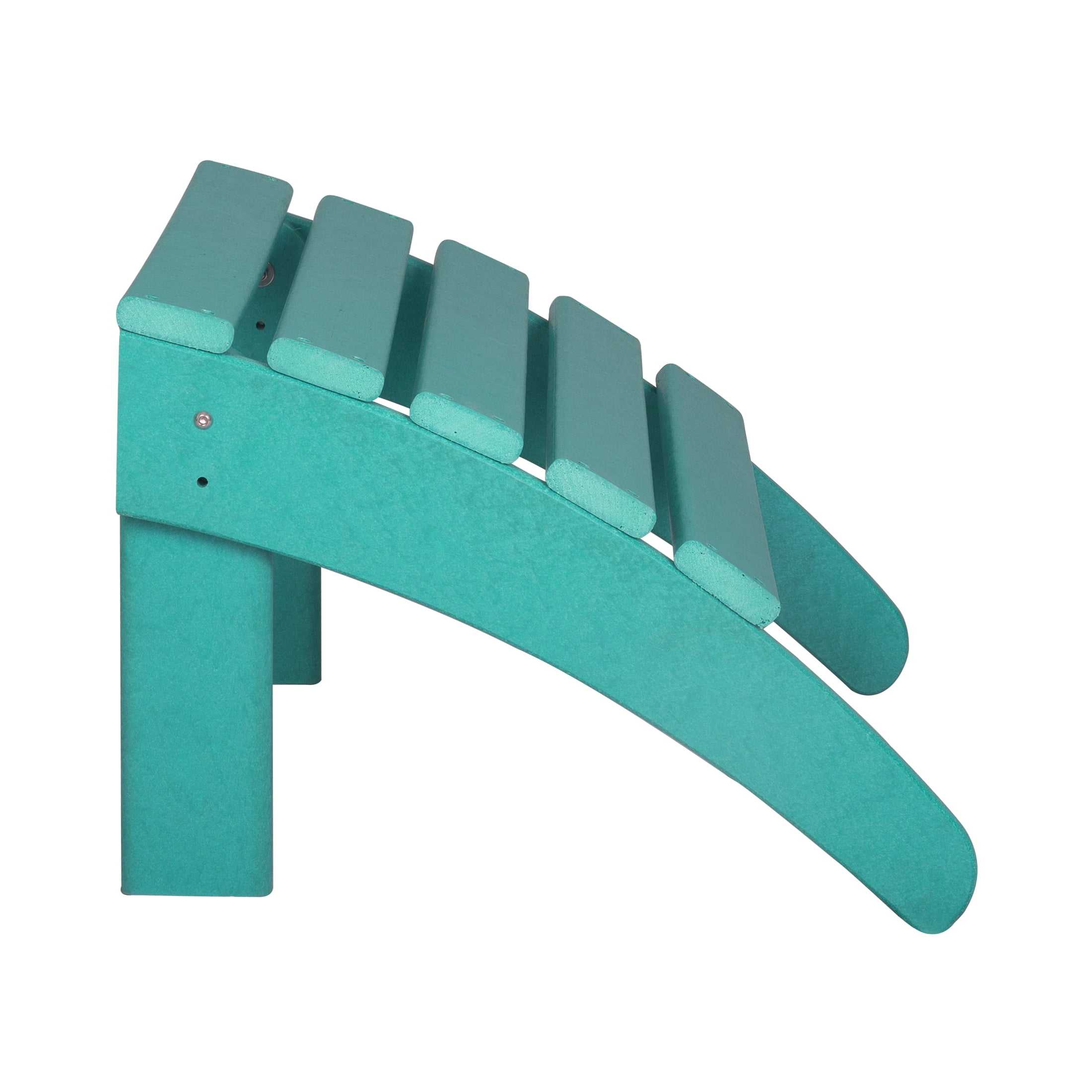 Westin Outdoor 4-Piece Adirondack Patio Chairs with Ottoman Footrest Set, Turquoise