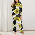 thumbnail image 3 of Bingfone Womens Pajama Sets Sunflowers Country Print,Long Sleeve Loungewear Pajamas Set-Xx-Large, 3 of 9