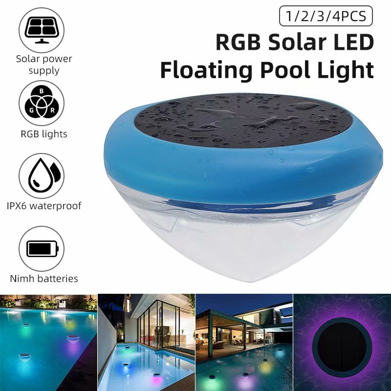 VicTsing RGB Solar LED Floating Pool Light Solar Powered Colorful Swimming Underwater Drift Lamp