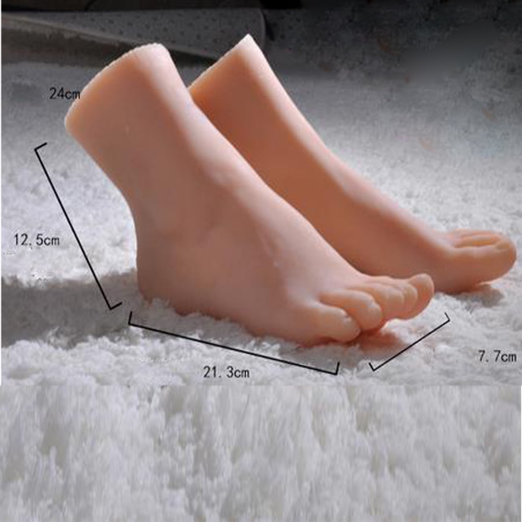 2pcs Male Mannequin Foot Mannequin Legs Feet For Sox/Sock Display White 