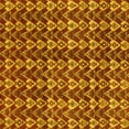 thumbnail image 1 of Ahgly Company Machine Washable Indoor Square Abstract Yellow Modern Area Rugs, 4' Square, 1 of 4