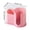 Pink, variant on TerraVbie Cotton Swab Box White Plastic Clear Q-tip Holder for Bathroom Countertop Storage