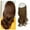 Light Chestnut Brown, variant on SAYFUT Hair Extension Ash Blonde Invisible Wire Headband 18/20/22 Inch 4.2-4.4 Oz Long Curly Wavy Synthetic Hairpiece for Women Heat Resistant Fiber No Clip Straight Synthetic Hair