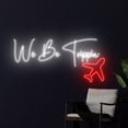 thumbnail image 2 of Handmadetneonsign We Be Trippin Neon Sign, Airplane Neon Led Wall Art Decor, Travel Wall Decor, 2 of 5