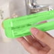 thumbnail image 5 of Estuche para cepillos de dientes Soporte de plástico transparente | Tamaño de viaje: 8.2x2.1x1.3 in | Caja de almacenamiento portátil | Multipropósito para viajar, acampar, viaje de negocios, uso, 5 of 5