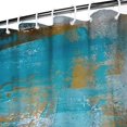 thumbnail image 3 of Ensemble de Rideau de Douche avec Doublure à Boutons-Pression, Style Peinture Multicolore Bleu (1) Rideaux de Douche Doublure de Douche Réutilisable, Doublure de Rideaux en Polyester Chic Contemporain, 72x72 Pouces, 3 of 4