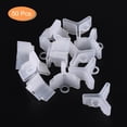 thumbnail image 3 of Uxcell Plastic Fishing Hook Bonnets Treble Hook Covers Fit for 1/0,2/0, White 50 Pack, 3 of 6