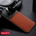 thumbnail image 1 of Leather case back cover Protective Cover Phone Case Glass Back Shell For Samsung Galaxy S20 Plus (Brown), 1 of 7