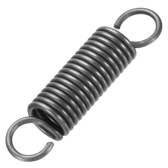 Uxcell Extension Spring, 1pcs Wire Diameter 0.1", OD 0.7", Free Length 3.2" Spring Steel Dual Hook Tension Springs, Grey