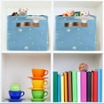 thumbnail image 6 of Lovely Star Storage Basket Large Foldable Storage Bin Laundry Baskets Toys Box Book Foldable Organizer Bag 14.2x10.2x8.3 Inches 2 PCs, 6 of 8