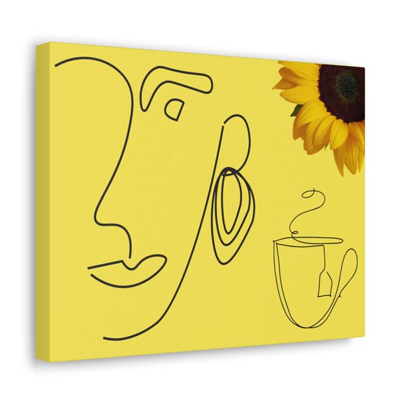 TSmartArt @ Walmart. Sunflower Tea. Ready-to-Hang Canvas Gallery Wrap