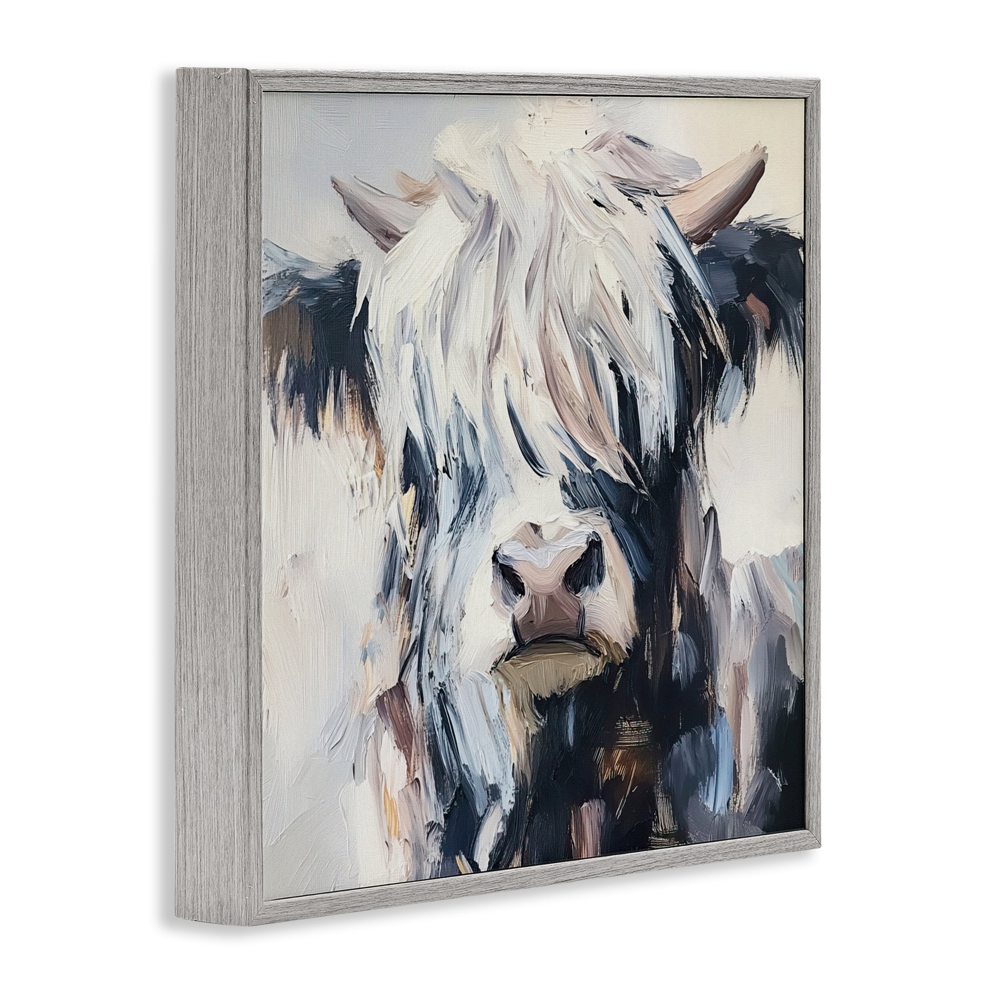 Stupell Industries Scruffy Little Highland Gray Framed Giclee Art, design by Tina LeCour