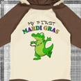 thumbnail image 4 of Inktastic My First Mardi Gras-alligator Boys or Girls Long Sleeve Baby Bodysuit, 4 of 5