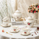 thumbnail image 2 of Juego de taza de café de cerámica de estilo europeo Juego de tetera y taza de agua de alto valor para el hogar con té perfumado de la tarde de estilo británico, 2 of 5