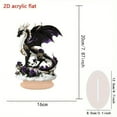 thumbnail image 3 of YiJuHui 1pcs Gothic Unicorn Wall Decor - Bohemian Rose Black Gold 2D Acrylic Art for Home & Office Display, 3 of 4