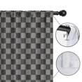 thumbnail image 4 of Blackout Kids Curtains,Gray and Black Checkerboard Pattern Childrens Insulated Curtains Set Of 2,Bedroom Essentials,Toddler Room Decor 42"x84", 4 of 5