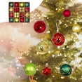 thumbnail image 4 of 44 Pack Red Green and Gold Christmas Tree Ornaments Set 2.36in Shatterproof Decorative Balls with Glitter Snowflakes Reindeer Stars and Assorted Patterns for Holiday Party Home Xmas Decor, 4 of 6