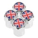 thumbnail image 2 of 4 tapones para válvulas de neumáticos de coche, SUV, camión, accesorios con bandera del Reino Unido., 2 of 5