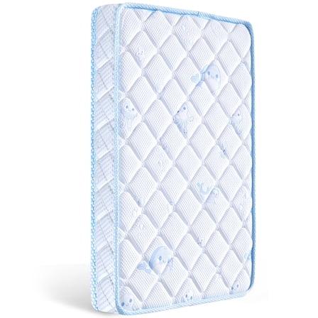 Ceekliybear Premium Foam Crib and Toddler Mattress, Knitted Cotton Surface and Firm Crib Mattress, Hypoallergenic Baby Mattresses 52"L x 27.6"W x 5"Th