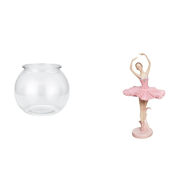 Adorno De Pecera Pequeña Transparente, Jarrón De Mesa, Decoración Del Hogar Con Figura De Bailarina, Escultura De Resina, Regalo De Cumpleaños Para Oficina, Sala De Estudio