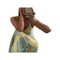 thumbnail image 3 of KOMOO Women Color Block Slip Dress Sleeveless Spaghetti Strap Slim Dress U Neck Sunndress Plus Size, 3 of 9