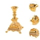 thumbnail image 3 of Candelabro TISHITA, candelabro decorativo, candelabro para mesa de comedor, sala de estar, bar, decoración del hogar, dorado, 3 of 7