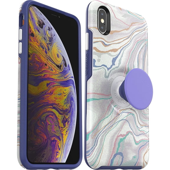 OtterBox Pop Symmetry Series Case for iPhone Xs MAX ONLY,Polycarbonate,Kickstand Non-Retail Packaging - What a Gem
