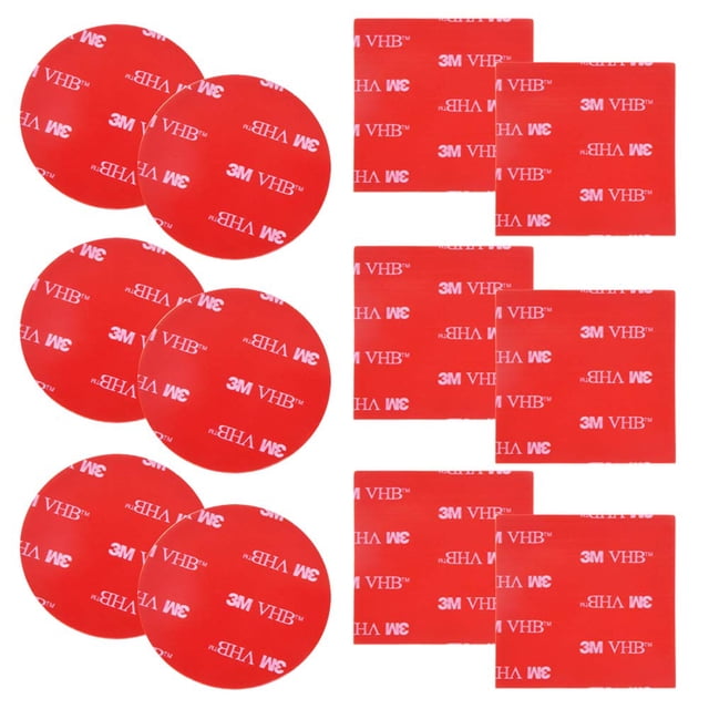 Almohadillas adhesivas de espuma DanZix, 12 unidades, 3M VHB
