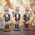 thumbnail image 2 of 1pc Classic Wooden Walnut Soldier Nutcracker Puppet Soldier Toys Desktop, 2 of 9