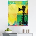 thumbnail image 1 of Movie Theater Tapestry, Abstract and Vibrant Colored Composition with Strips Projection Silhouette, Fabric Wall Hanging Decor for Bedroom Living Room Dorm, 5 Sizes, Multicolor, by Ambesonne, 1 of 1