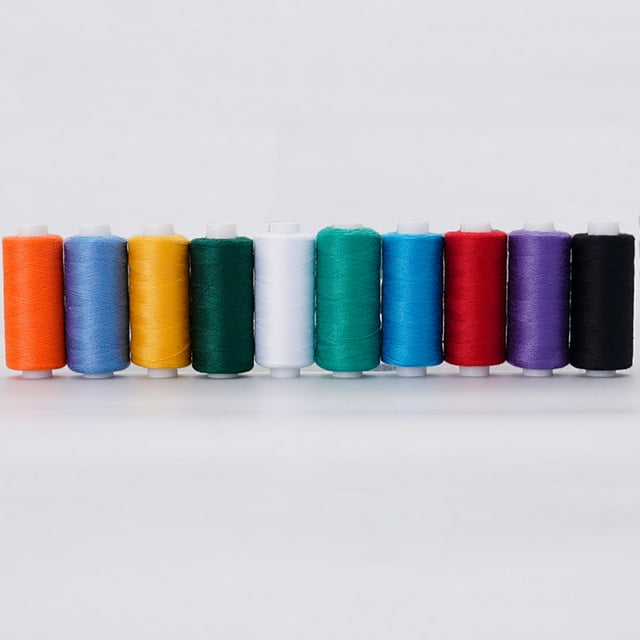Combinación de hilos de coser hechos a mano para el hogar, hilo de poliéster de 402 colores, tamaño 400, juego de sutura manual de 10 ejes