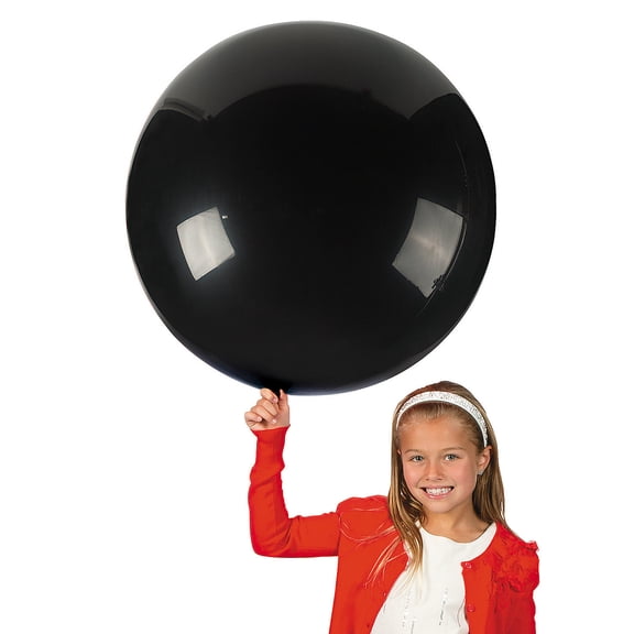 Jumbo Latex Balloon - Black - 36" - Party Decor - 2 Pieces